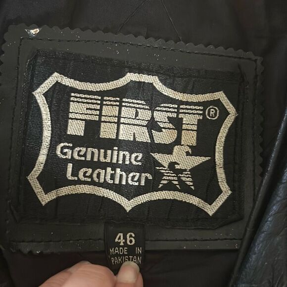 Harley Davidson Black leather Moto jacket. Medium - Picture 2 of 8